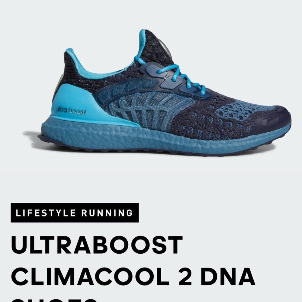Adidas Ultraboost Climacool 2 DNA Men's Athletic Shoes - Navy and Teal